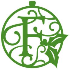 christmas monogram ornament f