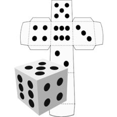 3d dice box- print and cut