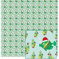christmas fish paper