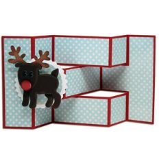 reindeer tri-shutter card