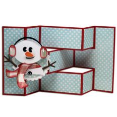 snowman tri-shutter card