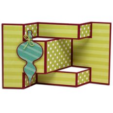 ornament tri-shutter card