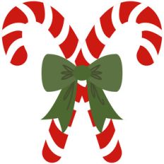 candy canes with bow