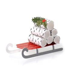 sled with logs
