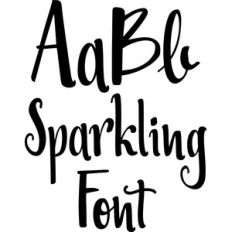 sparkling font