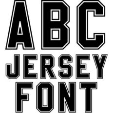 jersey font