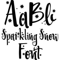 sparkling snow font