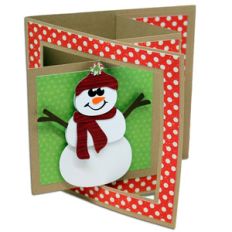 snowman window lever card