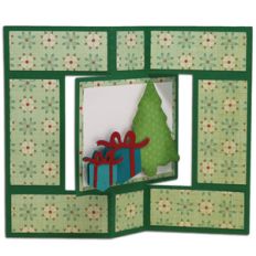 tree and gift swing card