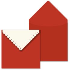 envelope 5x5 lacy flap