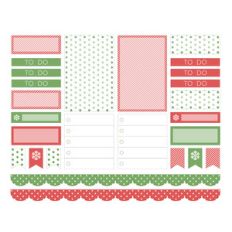 hello christmas planner stickers