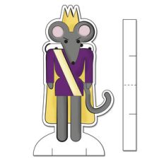 nutcracker paper doll set - mouse king doll