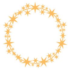 star wreath frame