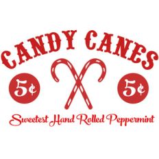 candy cane sign