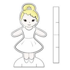 nutcracker ornament set - ballerina paper doll