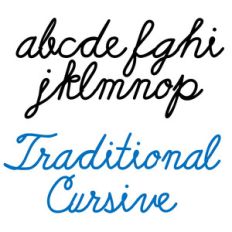 ld traditional cursive