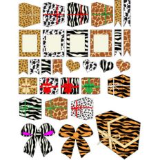 animal print planner stickers