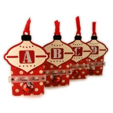 christmas place card abcd