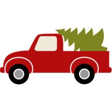 truck christmas tree