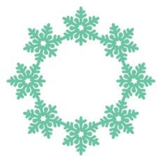 snowflake wreath