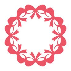 bow wreath frame