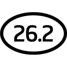 marathon car sticker