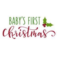 baby's first christmas phrase
