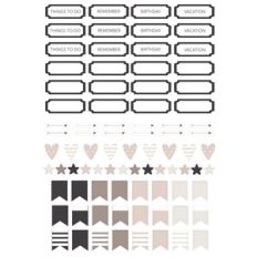 winter planner stickers