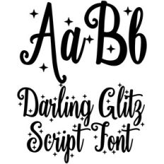 darling glitz font