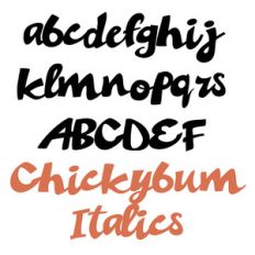 pn chickybum italics