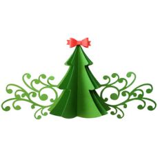 christmas tree flourish
