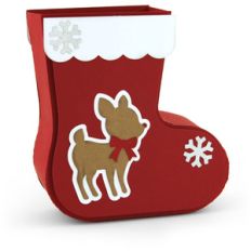 3d stocking reindeer
