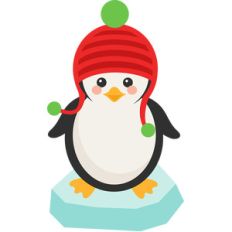 penguin on ice