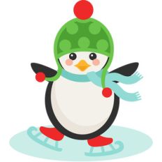 ice skating penguin