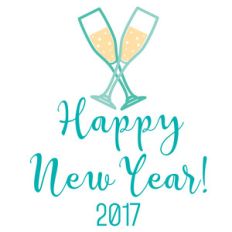 happy new year glasses
