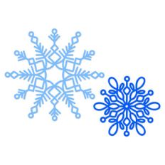 snowflakes set