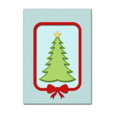 a7 christmas tree flat card