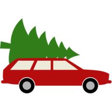 christmas tree car