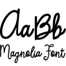 magnolia font