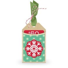 gift card holder tag snowflake