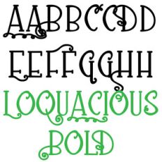 pn loquacious bold