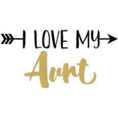baby t-shirt: i love my aunt