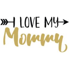 baby t-shirt: i love my mommy