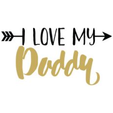 baby t-shirt: i love my daddy
