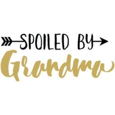 baby t-shirt: spoiled by grandma