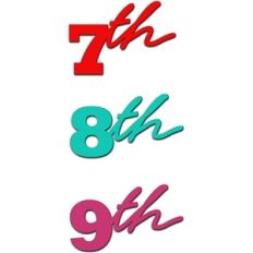 seventh eighth ninth
