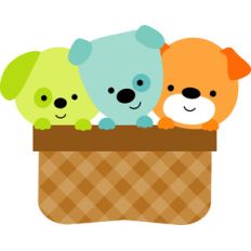 puppy basket - puppy love