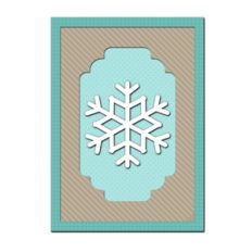 a7 snowflake flat card