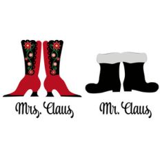 mrs and mr claus boots