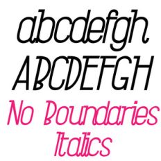 zp no boundaries italics